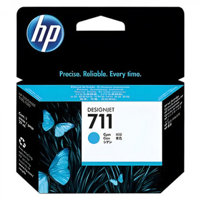 Изображение: Картридж струйный для плоттера HP (CZ130A) DesignJet T120/T520, №711, голубой, оригинальный