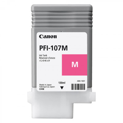 Изображение: Картридж струйный CANON (PFI-107M) iPF680/685/780/785, пурпурный, оригинальный, ресурс 130 мл, 6707B001