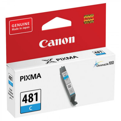 Изображение: Картридж струйный CANON (CLI-481C) для PIXMA TS704/TS6140, голубой, ресурс 257 страниц, оригинальный, 2098C001