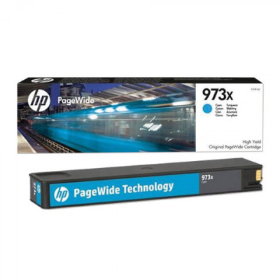 Изображение: Картридж струйный HP (F6T81AE) PW Pro 477dw/452dw, №973X, голубой, увеличенный ресурс 7000 страниц, оригинальный