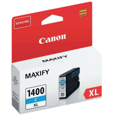Изображение: Картридж струйный CANON (PGI-1400XLС) МВ2040/МВ2340, голубой, оригинальный, ресурс 900 стр., 9202B001