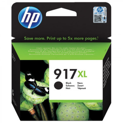Изображение: Картридж струйный HP (3YL85AE) для HP OfficeJet Pro 8023, №917XL черный, ресурс 1500 страниц, оригинальный