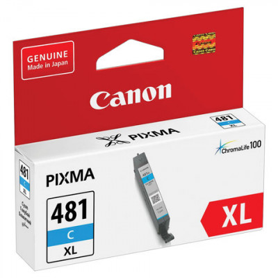 Картридж струйный CANON (CLI-481C XL) для PIXMA TS704 / TS6140, голубой, ресурс 515 страниц, оригинальный, 2044C001 Картридж струйный CANON (CLI-481C XL) для PIXMA TS704 / TS6140, голубой, ресурс 515 страниц, оригинальный, 2044C001