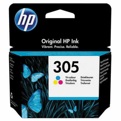 Изображение: Картридж струйный HP (3YM60AE) DJ 2320/2720/4120, №305, трехцветный, оригинальный, ресурс 100 страниц