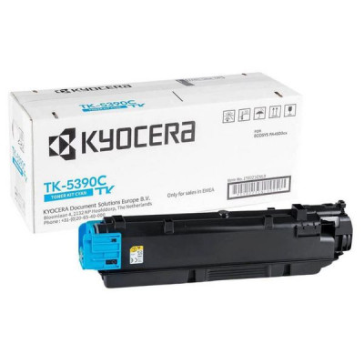 Изображение: Тонер-картридж KYOCERA (TK-5390C) ECOSYS PA4500cx, голубой, ресурс 13000 страниц, оригинальный, 1T02Z1CNL0