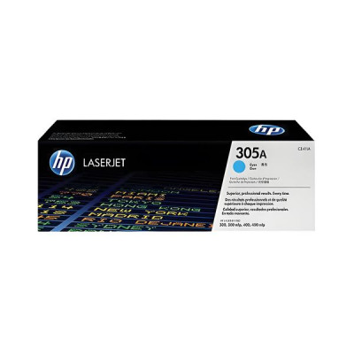 Изображение: Картридж лазерный HP (CE411A) CLJ Pro M351/M451, №305A, голубой, оригинальный, ресурс 2600 страниц