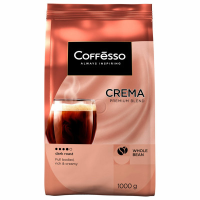 Изображение: Кофе в зернах COFFESSO "Crema", 1 кг, 102486