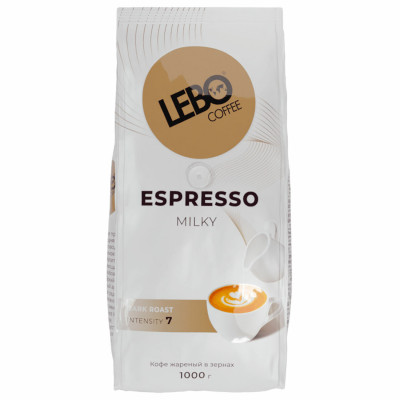 Изображение: Кофе в зернах LEBO "Espresso Milky" 1 кг