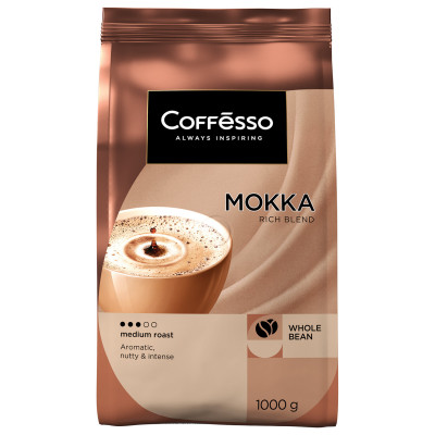 Изображение: Кофе в зернах COFFESSO "Mokka", 1 кг, 102485