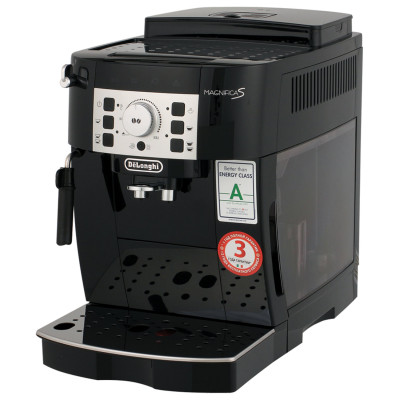 Изображение: Кофемашина DELONGHI Magnifica S ECAM 22.110.B, 1450 Вт, объем 1,8 л, ручной капучинатор, черная, EСAM 22.110.B