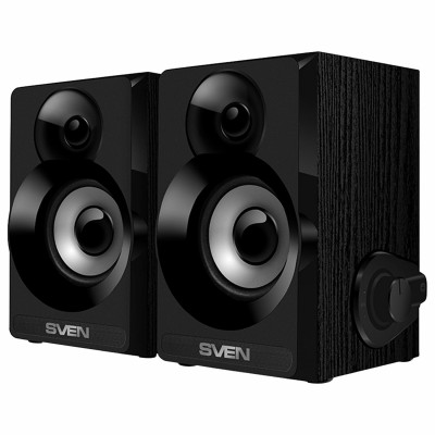 Изображение: Колонки компьютерные SVEN SPS-517, 2.0, 6 Вт, питание USB, черные, SV-016180