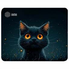 Коврик для мыши CACTUS "Black Cat", 250x200x3 мм, CS-MP-D09S