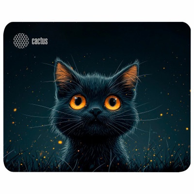 Изображение: Коврик для мыши CACTUS "Black Cat", 250x200x3 мм, CS-MP-D09S