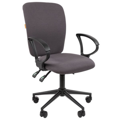 Изображение: Кресло офисное Chairman CH 9801, пятилучие металл, ткань, серое, 7150936