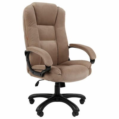 Изображение: Кресло офисное Chairman CH 600, велюр, бежевое, 7158673
