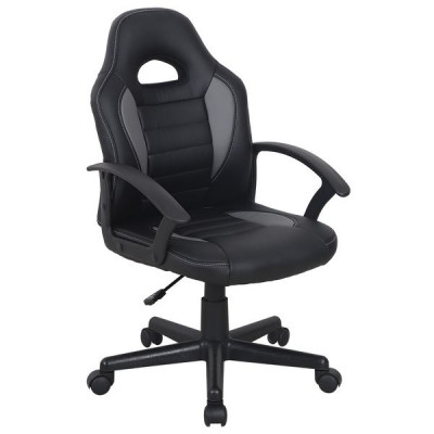 Изображение: Кресло компьютерное BRABIX "Spark GM-201", экокожа, черное/серое, 532504