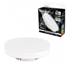 Лампа светодиодная SONNEN EXTRA, 15 (130) Вт, GX53, таблетка, нейтральный белый, 30000 ч, LED 15W-4000-GX53, 457935