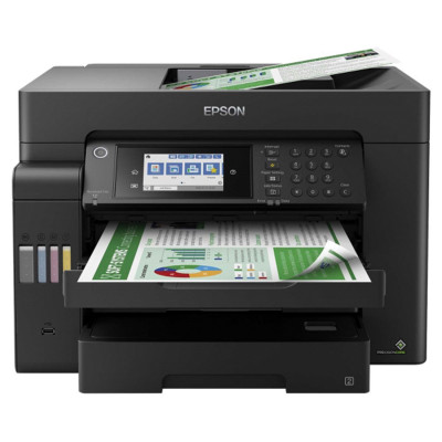 Изображение: МФУ струйное EPSON L15150 "4 в 1", А3+, 25 стр./мин, 4800х2400, ДУПЛЕКС, АПД, сетевая карта, Wi-Fi, СНПЧ, C11CH72404