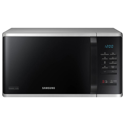 Изображение: Микроволновая печь SAMSUNG MS23K3513AS/BW, объем 23 л, мощность 800 Вт, механическое управление