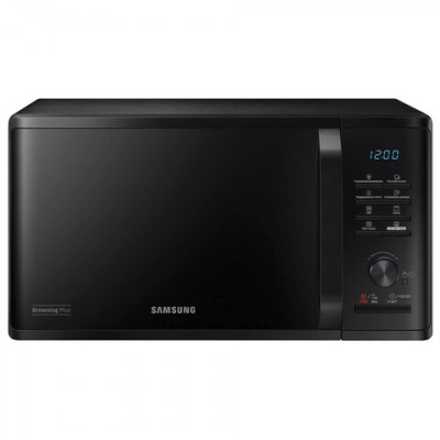 Изображение: Микроволновая печь SAMSUNG MG23K3515AK/BW, объем 23 л, мощность 800 Вт, электронное управление, черная