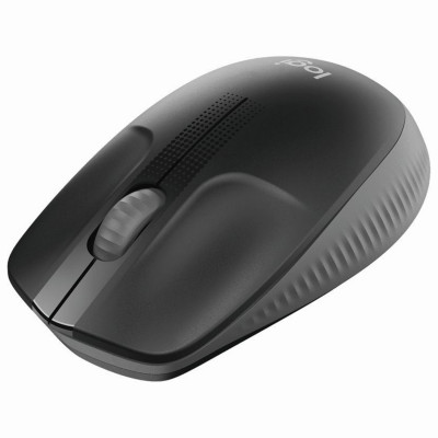 Изображение: Мышь беспроводная LOGITECH M190, 2 кнопки+1 колесо-кнопка, оптическая, чёрно-серый 910-005905
