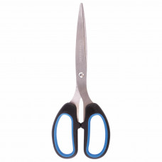 Ножницы BRAUBERG "Classic+", 205 мм, черно-синие, классической формы, резиновые вставки, 236449