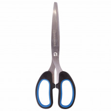 Ножницы BRAUBERG "Classic+", 185 мм, черно-синие, классической формы, резиновые вставки, 236448