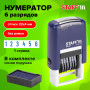 Нумератор 6-разрядный STAFF, оттиск 22х4 мм, "Printer 7836", 237434