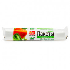 Пакеты фасовочные универсальные в рулоне, ПНД, 25 х 40 см, 5 л, 100 шт, GRIFON, ШК0408, 101-040