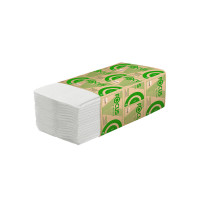 Полотенца бум. 250шт FOCUS (Система H3) Eco, 1-сл, белые, КОМПЛЕКТ 15пач, 23х20,5см,, 5083742