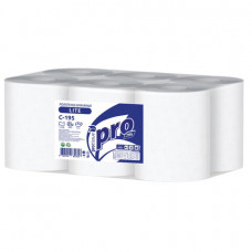 Полотенца бумажные с центральной вытяжкой 275 м, PROtissue (M2) LITE, 1-слойные, белые, КОМПЛЕКТ 6 рулонов, С195