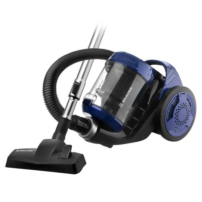 Изображение: Пылесос BRAYER BR4203 с контейнером "циклон", 2000 Вт, мощность всасывания 380 Вт, черный/синий