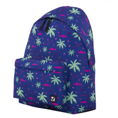 Рюкзак BRAUBERG СИТИ-ФОРМАТ универсальный, "Palm trees", разноцветный, 41х32х14 см, 228864 Рюкзак BRAUBERG СИТИ-ФОРМАТ универсальный, "Palm trees", разноцветный, 41х32х14 см, 228864