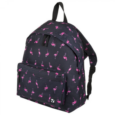 Изображение: Рюкзак BRAUBERG СИТИ-ФОРМАТ универсальный, "Flamingo", синий, 41х32х14 см, 226404