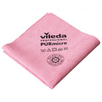 Салфетки VILEDA PROFESSIONAL "ПУРмикро Актив", КОМПЛЕКТ 5 шт., супервпитывание, микроволокно, красный, 38х35 см, 174048