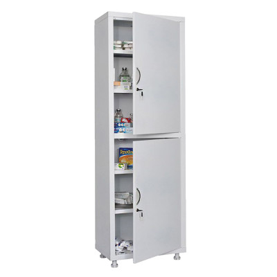 Шкаф медицинский 1-створчатый HILFE "МД 1 1760/SS" 1850х600х400 мм, белый, S26199204009 Шкаф медицинский 1-створчатый HILFE "МД 1 1760/SS" 1850х600х400 мм, белый, S26199204009