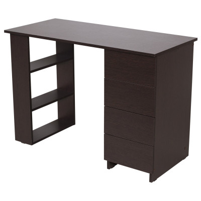 Изображение: Стол письменный/компьютерный BRABIX "Scandi CD-016", 1100х500х750мм, 4 ящика, венге, 641893, ЦБ013707-3