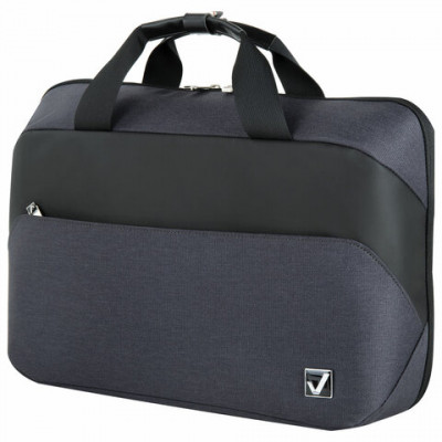 Изображение: Сумка портфель BRAUBERG MODERN с отделением для ноутбука 15-16", откидная крышка, серая, 29х42х11 см, 270828