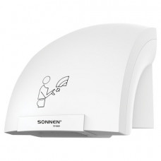 Сушилка для рук SONNEN HSD-A905, 1200 Вт, 30 м/с, IPX1, пластик, белая, 701868