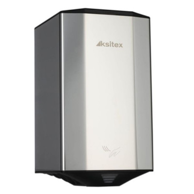Изображение: Сушилка для рук KSITEX M-2807AC Jet, 1150 Вт, нержавеющая сталь, серебро