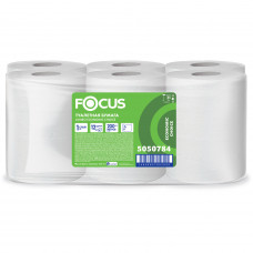 Бумага туалетная 200м, FOCUS (Система Т2) Eco Jumbo 1-сл, цвет белый, КОМПЛЕКТ 12рул,, 5050784