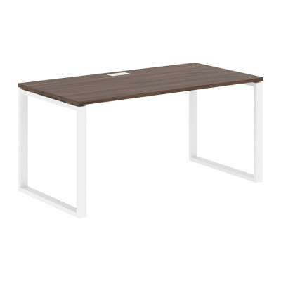 Изображение: Стол прямой EDIS Q EQST 1580, дуб денвер темный/белый, 1560х800х750 мм