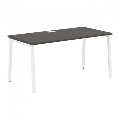 Изображение: Стол прямой EDIS L ELST 1580, мокко/белый, 1560х800х750 мм