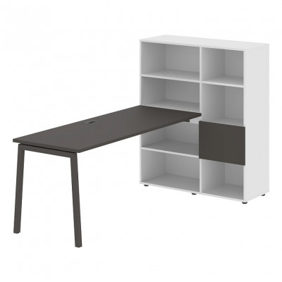 Изображение: Стол-стеллаж EDIS L ELRST 1117, мокко/мокко, 2190х1120х1355 мм