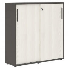 Шкаф средний EDIS EMC 1343, ясень траун/мокко, 1346х430х1355 мм