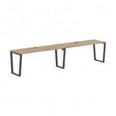 Бенч-система на 2 рабочих места EDIS V EVWST 3567, дуб денвер светлый/мокко, 3526х670х750 мм