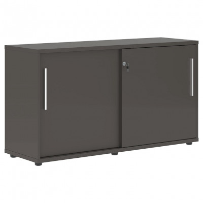 Изображение: Шкаф низкий EDIS ELC 1343, мокко/белый, 1346х430х750 мм
