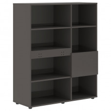 Стеллаж EDIS EHC 1145, мокко, 1120х430х1355 мм