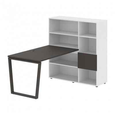 Изображение: Стол-стеллаж EDIS V EVRST 1213, мокко/мокко, 1790х1250х1355 мм