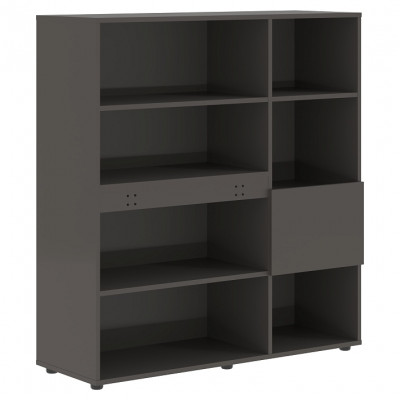 Изображение: Стеллаж EDIS EHC 1245, мокко, 1250х430х1355 мм